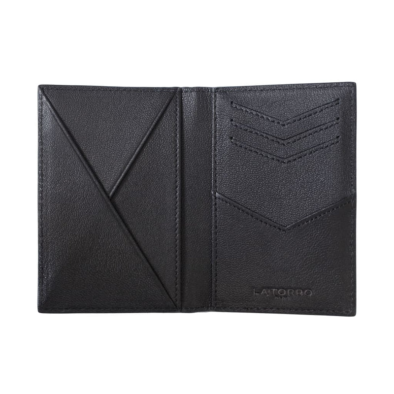 Porta passaporto in pelle martellata in Dark brown | Ferrari Porta passaporto in pelle martellata in Dark brown | Ferrari